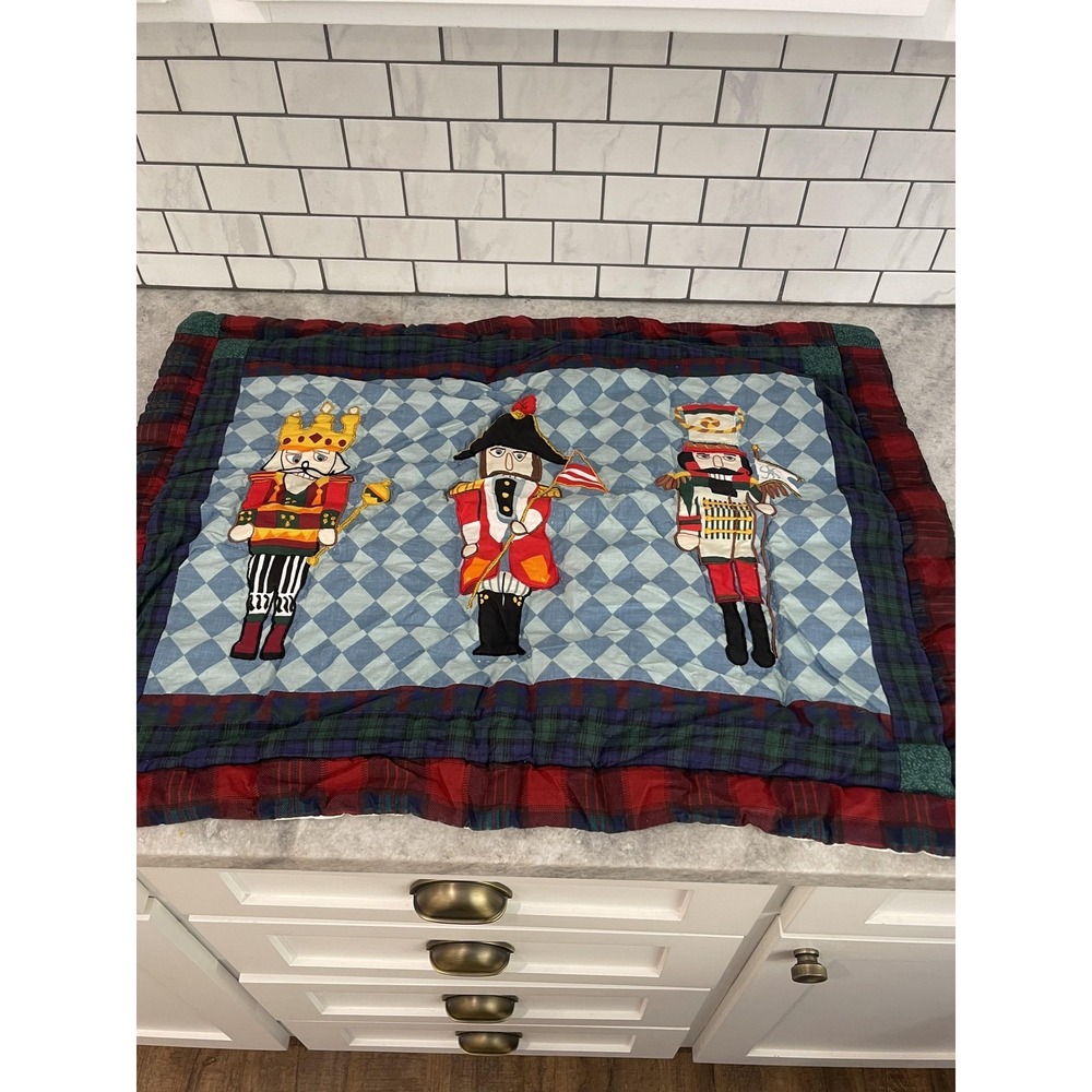 JCPenney Home Collection Nutcracker Pillow Sham Standard Quilted Christmas Decor